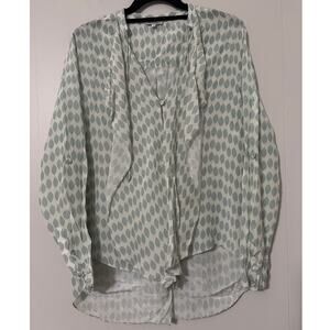 Benares Size Small Hi Lo Hem Pleated Top